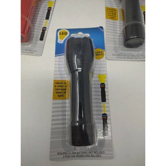 Tactical flashlight Adjustable Beam Super Bright Set Of 4 with batteries be prep - Picture 2 of 7